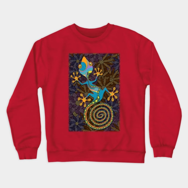 Gecko Lindo Crewneck Sweatshirt by becky-titus